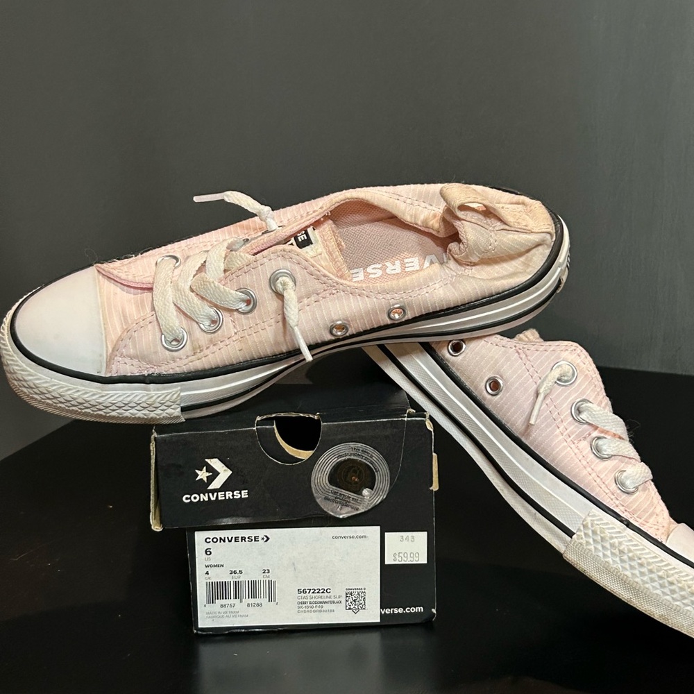 Converse Light Pink Canvas Sneakers